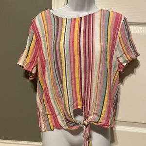 Colorful striped blouse